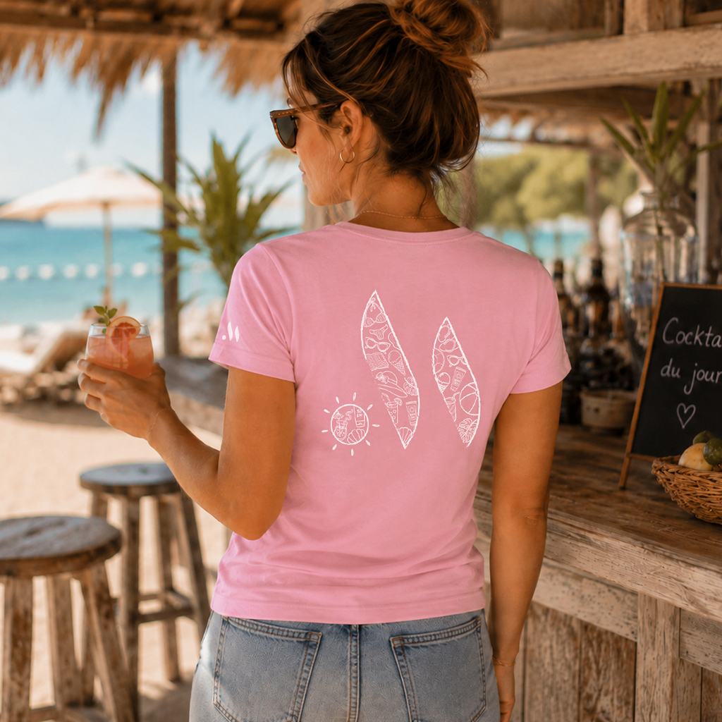 T-shirt femme col rond cintré Club Marmara – Image 2