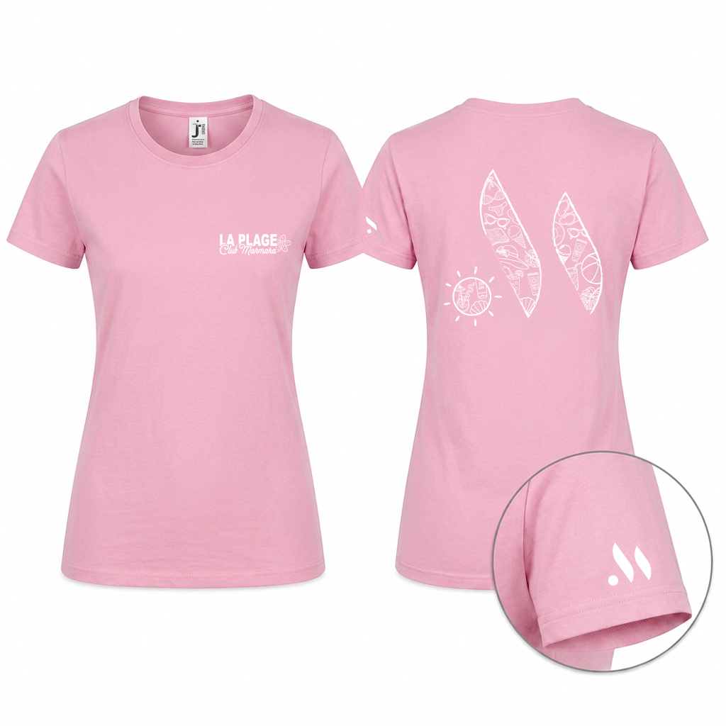 T-shirt femme col rond cintré Club Marmara