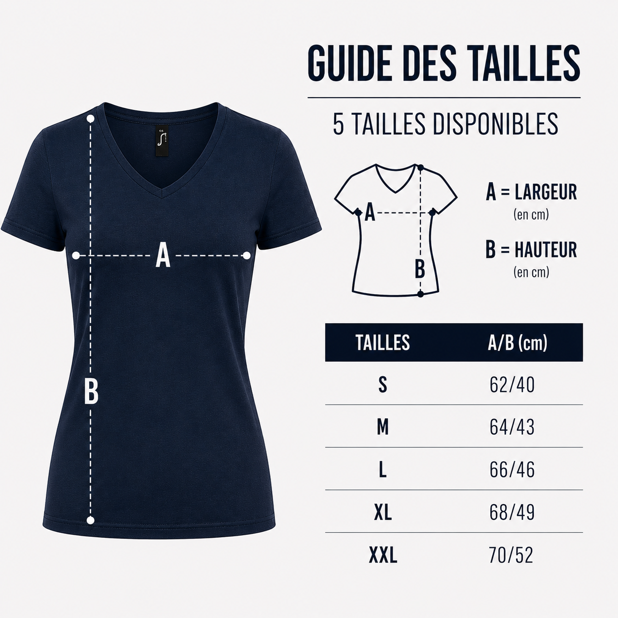T-shirt femme col V cintré Club Marmara – Image 4
